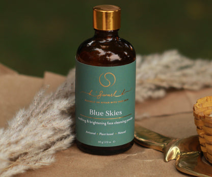 BLUE SKIES - soothing & brightening face cleansing powder