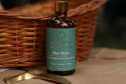 BLUE SKIES - soothing & brightening face cleansing powder